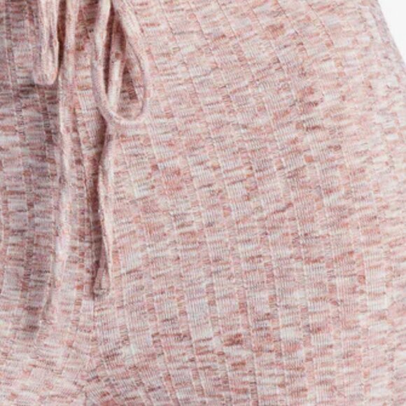 NWT Billabong So Easy Pink Knitted Flare Pants - Picture 4 of 6